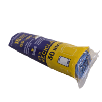 Bolsa basura 55x55 cm azul G.65 autocierre 15uds