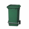 Contenedor verde tapa y pedal 120L - Imagen 1