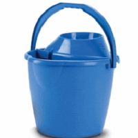 Cubo redondo con escurridor 13L