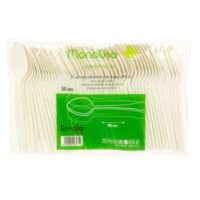 Cuchara compostable maiz 16,6cm paq 50 uds
