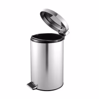 Papelera inox pedal 5L